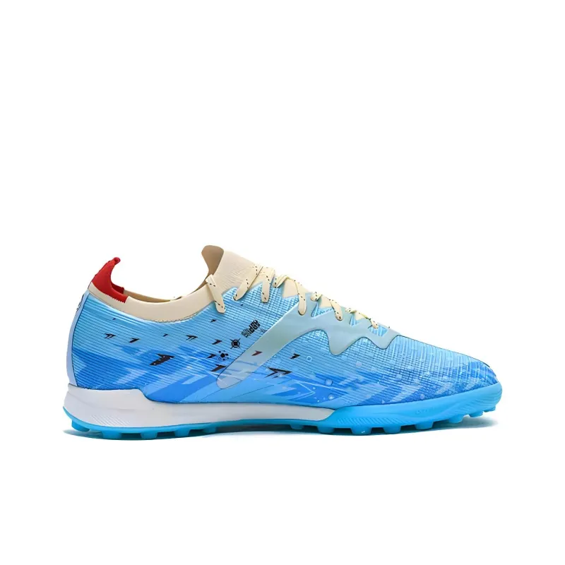 KELME Speed Electric 3.0 TF Rubber Broken Studs Anti Slip Wear Resistant Soccer Shoes Men's Light Blue-1