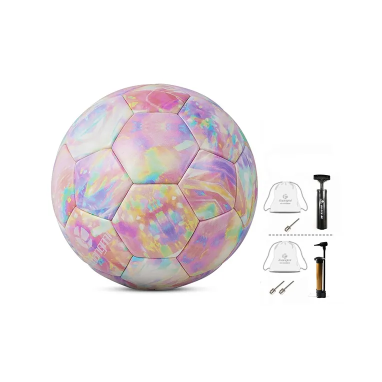 Kuangmi Size 5 Soccer PVC Unisex Diamond Tie Dye-1