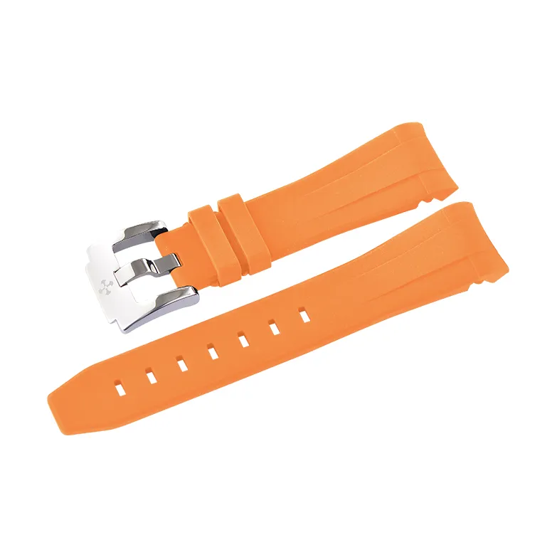 VAGENARI Rubber Strap Compatible With Emperor Sailing Bay 41mm Pin Buckle Style Watch Band Unisex-4