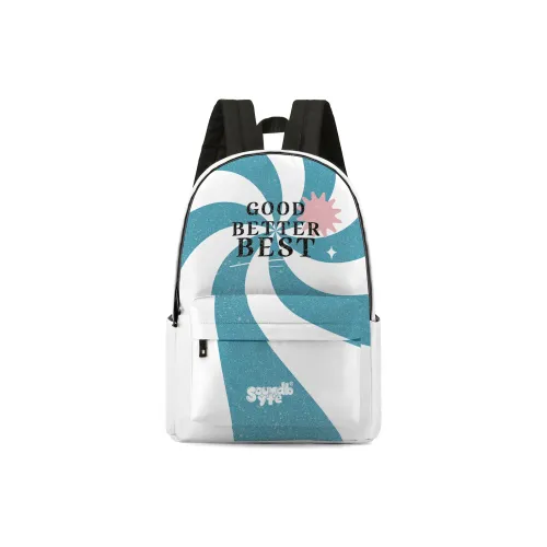 Soundbyte Polyester Backpack Regular Unisex White