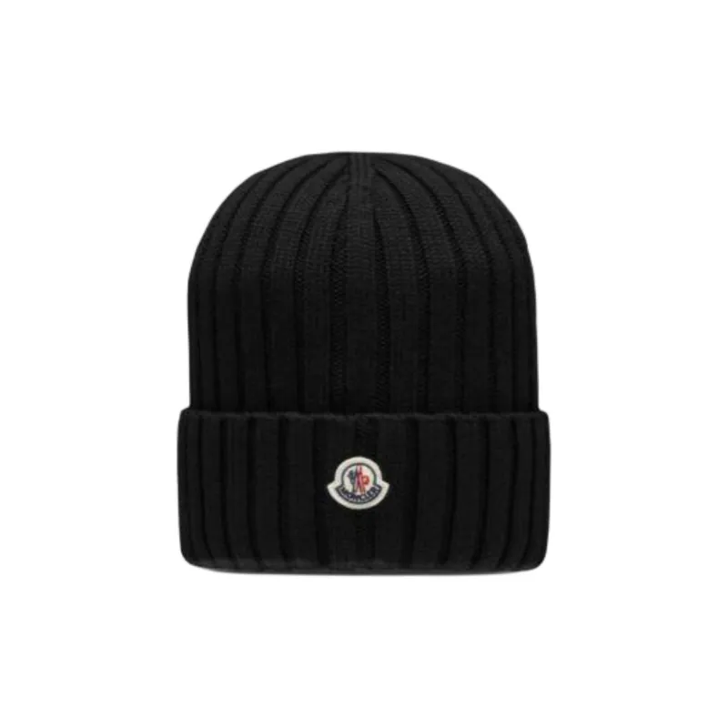 Moncler Wool Beanies Unisex Black-0