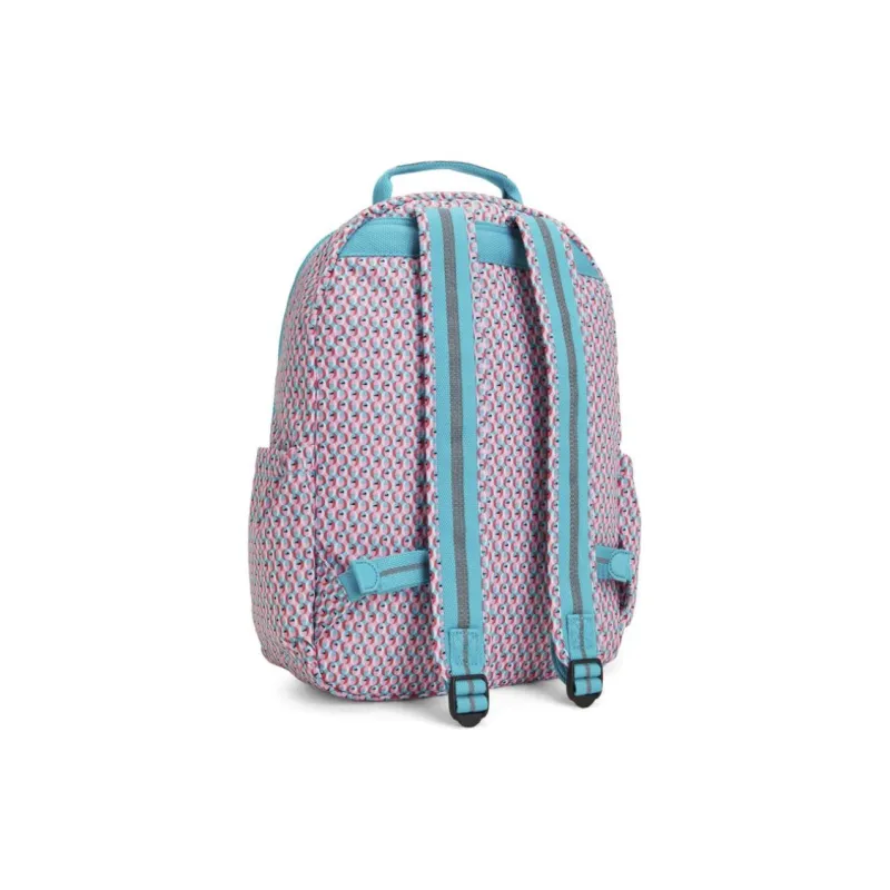 Kipling Recycled Polyester Backpack Large Size Women's Pink-3