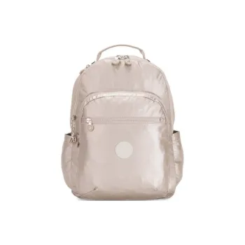 Kipling Polyamide Backpack Large Size Women's Metallic