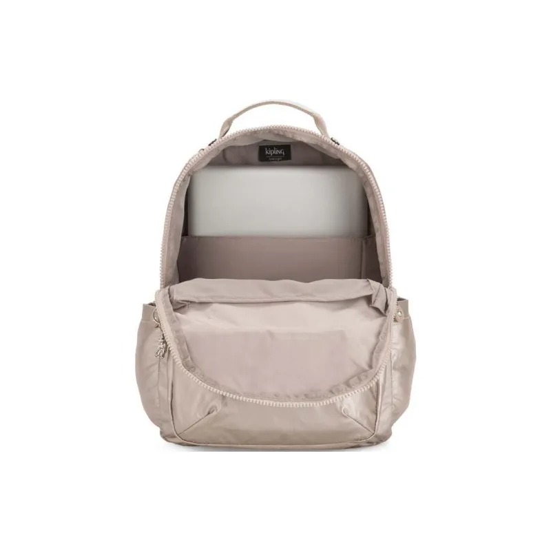 Kipling Polyamide Backpack Large Size Women's Metallic-1