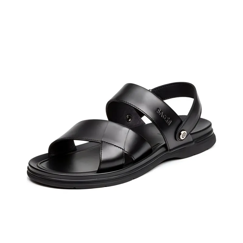 Satchi Quiet Slide Slippers Men's Black-1