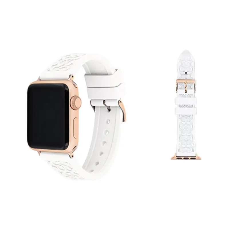 COACH Apple Compatibility Watch Band Silicone Material-0