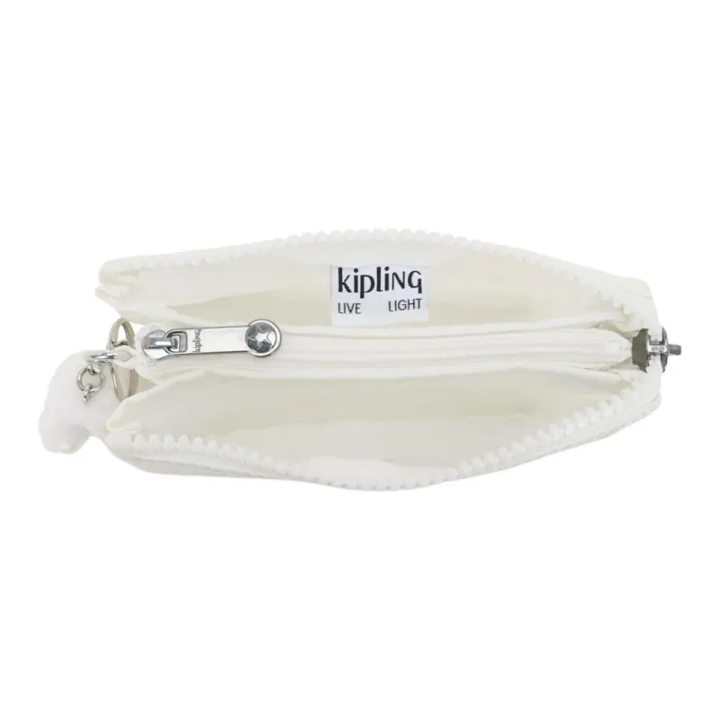 Kipling Recycled Polyamide Wallet Small Size Women's Snowflake White-3