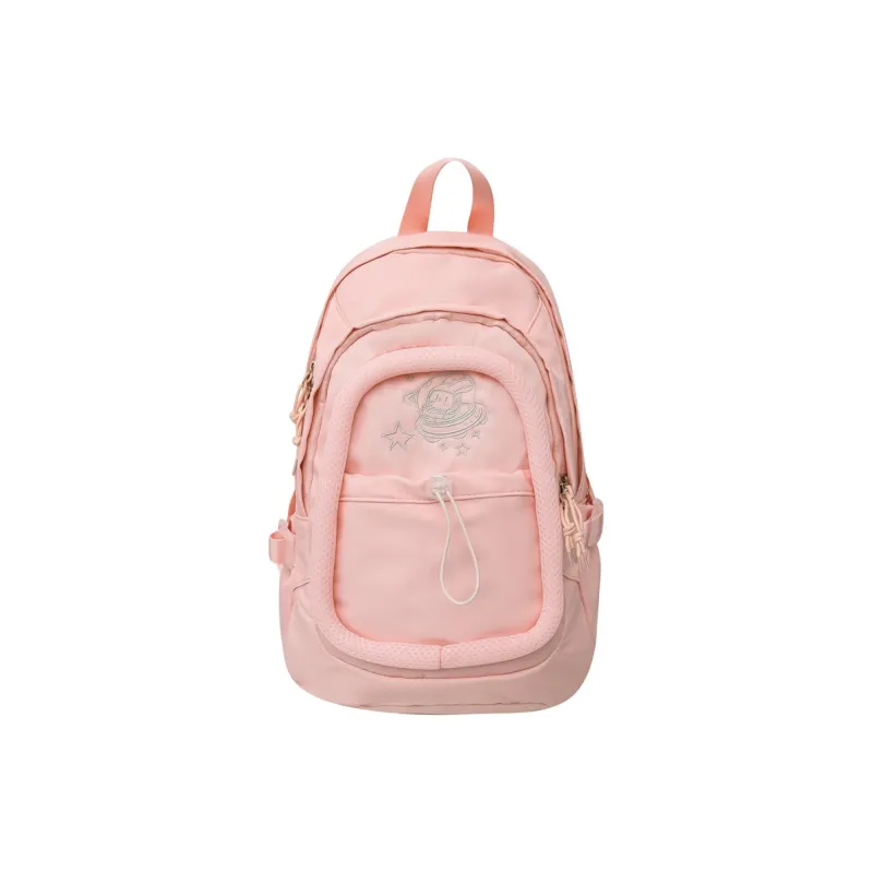 Alcohol Dragon Nylon Backpack Regular Women's White/Pink/Green/Purple-5
