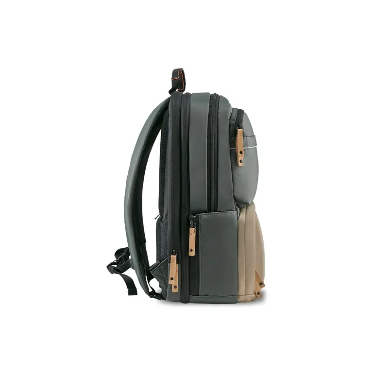 ECHOLAC Nylon Backpack Tubas Unisex Black/Army Green/Gray-8