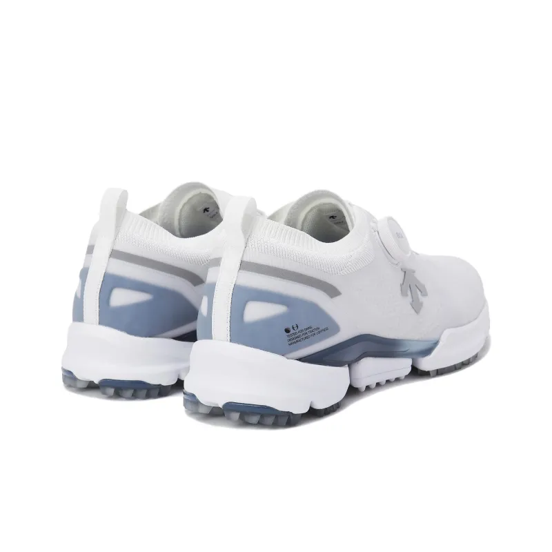 DESCENTE EAGLE FLEX BOA® Cushioning, Slip Resistant, And Abrasion Resistant Low Top Golf Shoes Men's White Blue-2