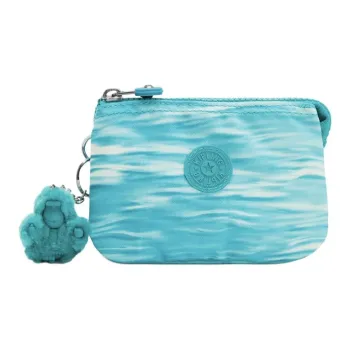Kipling Recycled Polyester Wallet Small Size Women's Aqua Blue