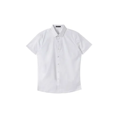 Tonlion Shirts Men White Tone