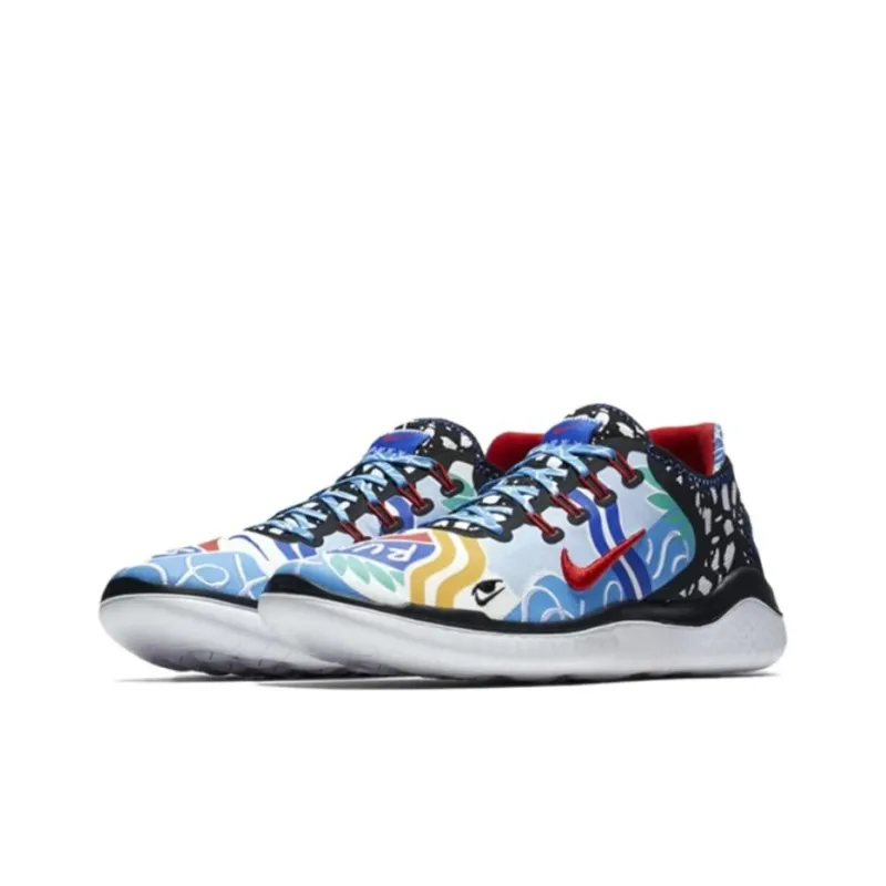 Nike SB Free Anti-Slip Wear-Resistant Low-Top Casual Running Shoes Women's Blue Black-1