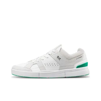 On ClubTHE ROGER Slip Resistant Low Top Skateboard Shoes Men's White Green