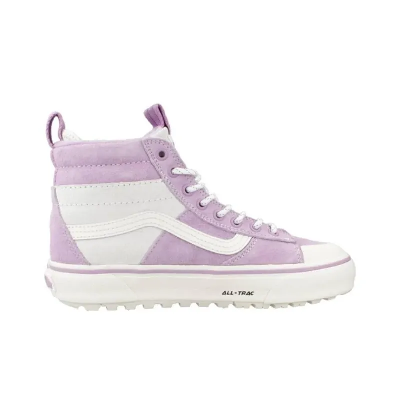 Vans SK8 MTE 2 Cushioning Wear Resistant High Top Skateboard Shoes Unisex Purple Gray-1