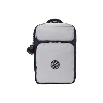 Kipling Polyamide Backpack Large Size Men's Blue Gray