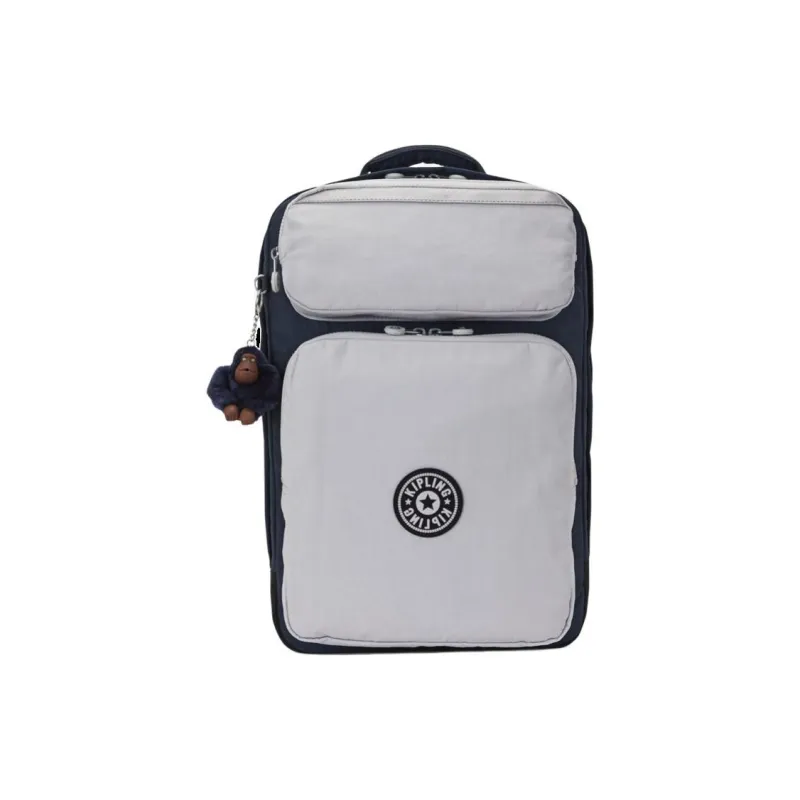 Kipling Polyamide Backpack Large Size Men's Blue Gray-0