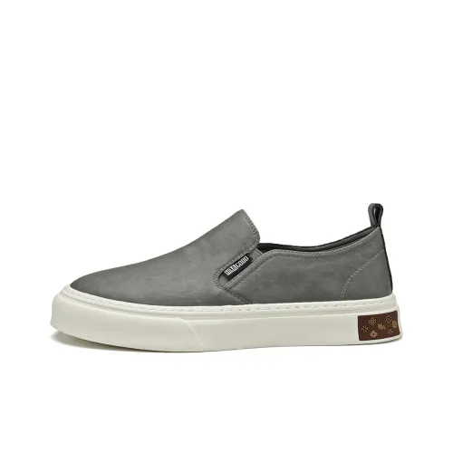 HLA Vintage Platform Slip on Skateboard Shoes For Men Breathable And Comfortable Casual Shoes Men's