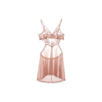 Flowers In Water Nightgown Women's Pastel Pink