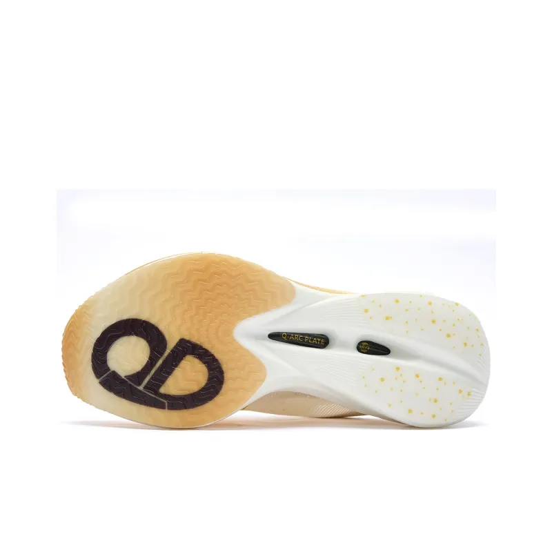QIAODAN Flying Shadow PB4.0 Running Shoes Women's Low Top Gold Jordan White-4