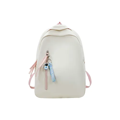 MOK Nylon Backpack Regular Unisex White Pink/White Red/White Blue/Black/Blue
