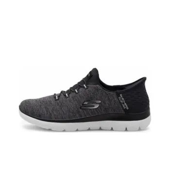 Skechers Summits Abrasion Resistant Breathable Low Top Running Shoes Unisex Gray