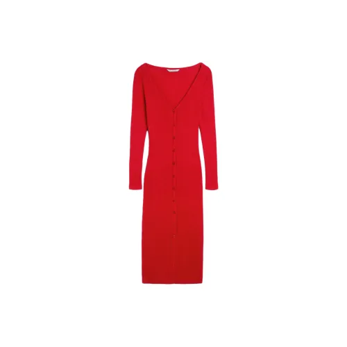 Calvin Klein Long-Sleeved Dresses Women's Red