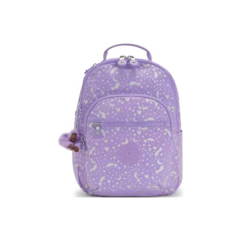 Kipling Polyamide Backpack Small Size Women's Galaxy Metallic