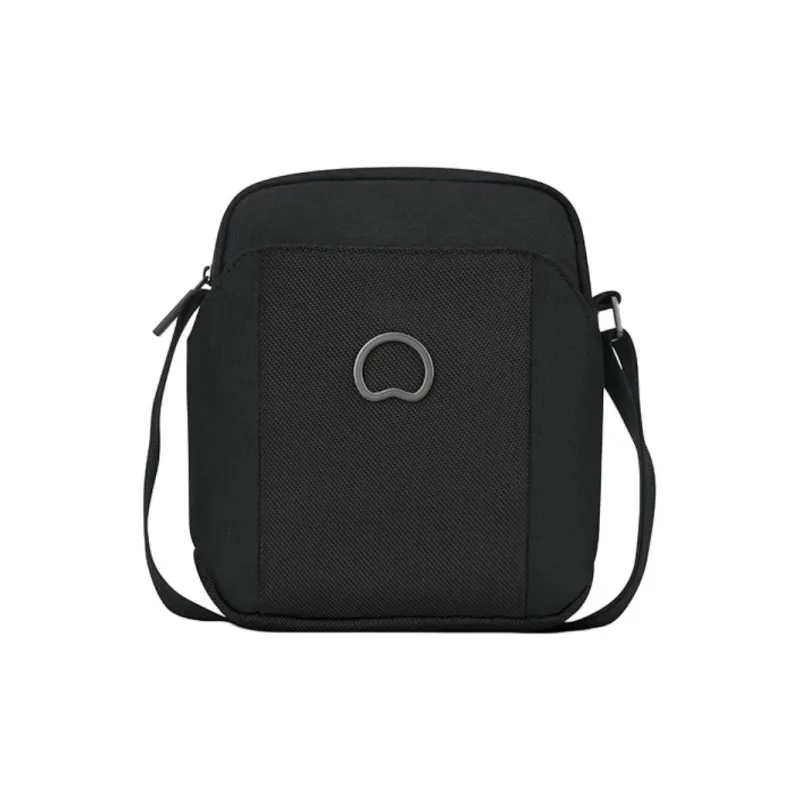 DELSEY Polyester Crossbody Bag Shoulder Bag Small Size Men's Black/Black Camouflage-0