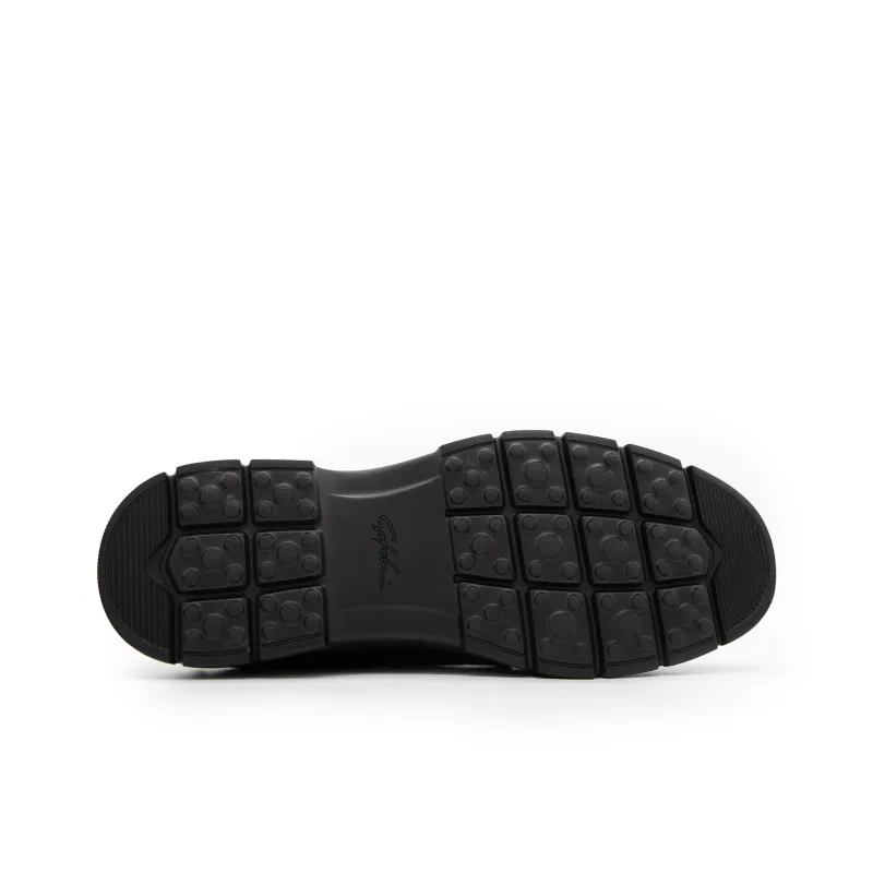 Satchi Men's Casual Shoes Platform Leather Shoes, Casual Shoes Men's Black-5