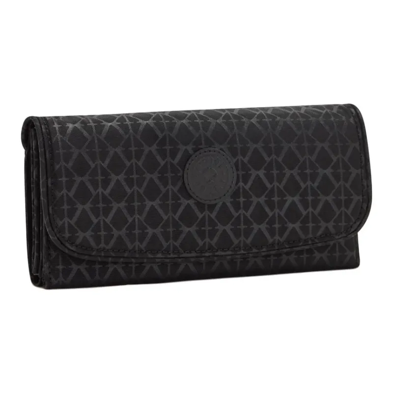 Kipling Polyamide Wallet Large Size Women's Black-1
