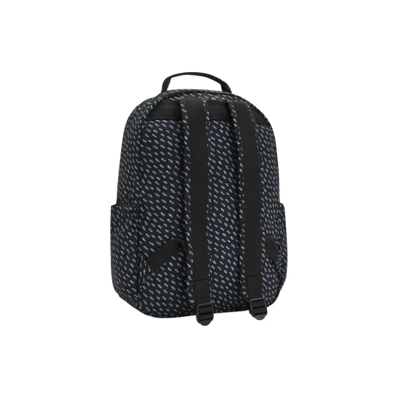 Kipling Recycled Polyester Backpack Large Size Women's Black Blue-4
