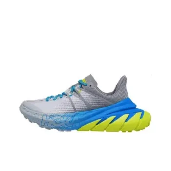HOKA ONE ONE Tennine Non-slip Lightweight Low-Top Running Shoes Men's Gray Blue