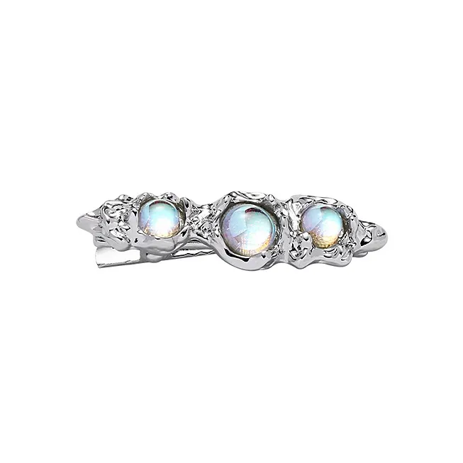 MAGICPOLE Alloy, Resin Hair Clips Women's Silver-0