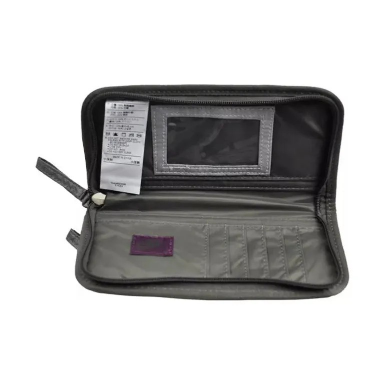 Nike Polyester Wallet Regular Women's Black & Gray-1