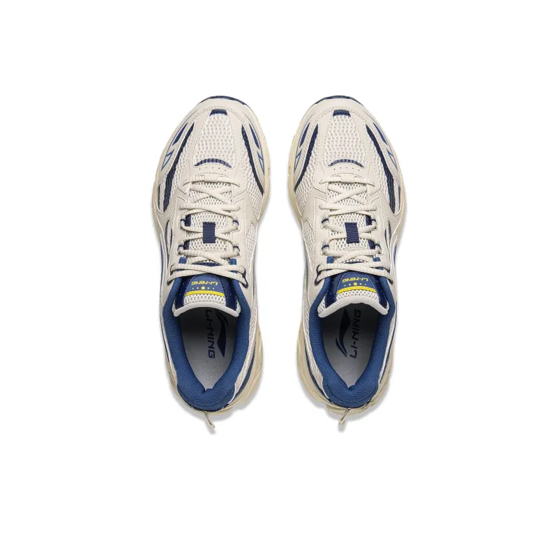 LiNing Shake 2.0 Anti Slip Wear Resistant Low Top Running Shoes Men's Gray Blue-3