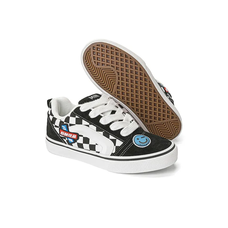 MINISO Dream M Series Skateboard Shoes Unisex Classic Black White-6