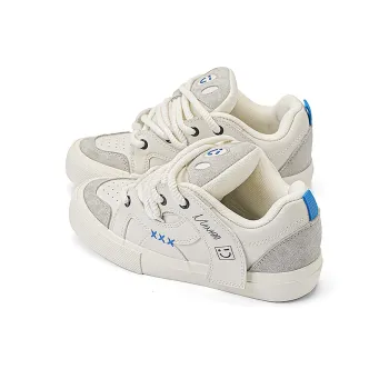 MINISO Low Top Skateboard Shoes Unisex White