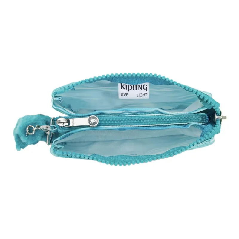 Kipling Recycled Polyester Wallet Small Size Women's Aqua Blue-3