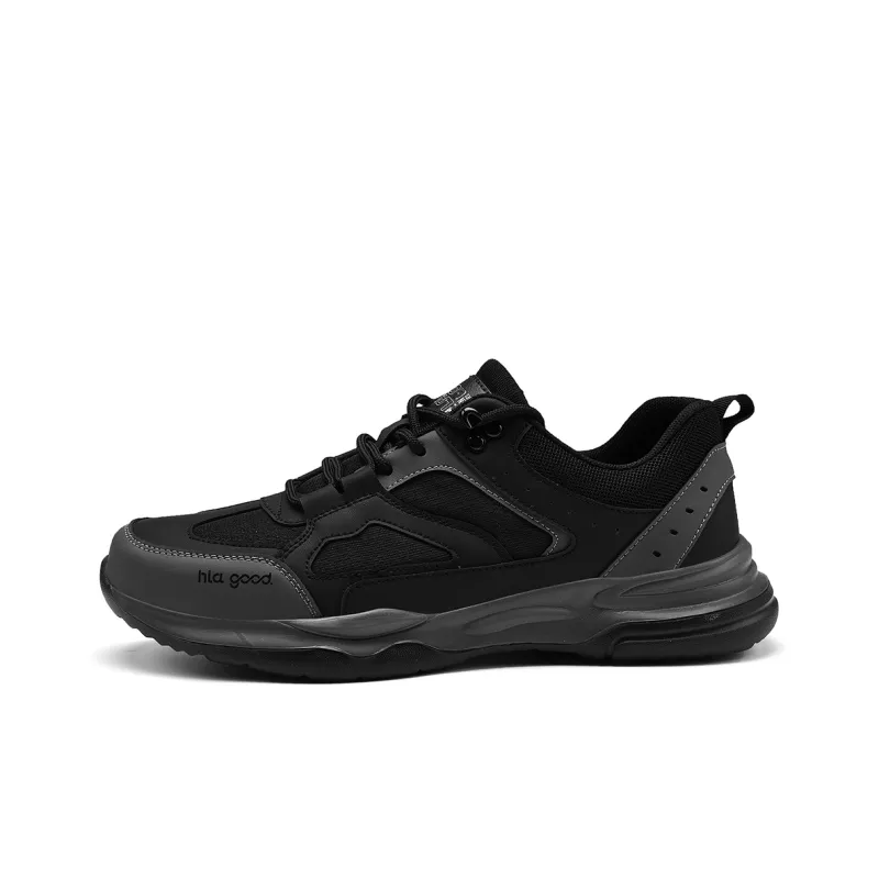 HLA Trendy Patchwork Breathable Athletic Shoes With Height Increase Wear-Resistant Versatile Casual Shoes Men's-0