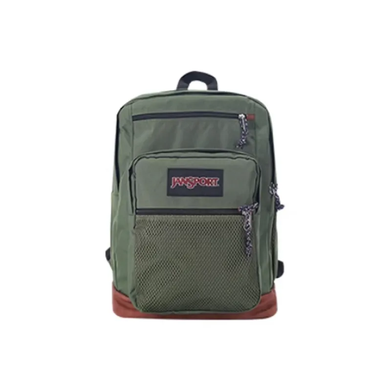 JanSport Polyester Backpack Large Size Unisex Olive Green-0