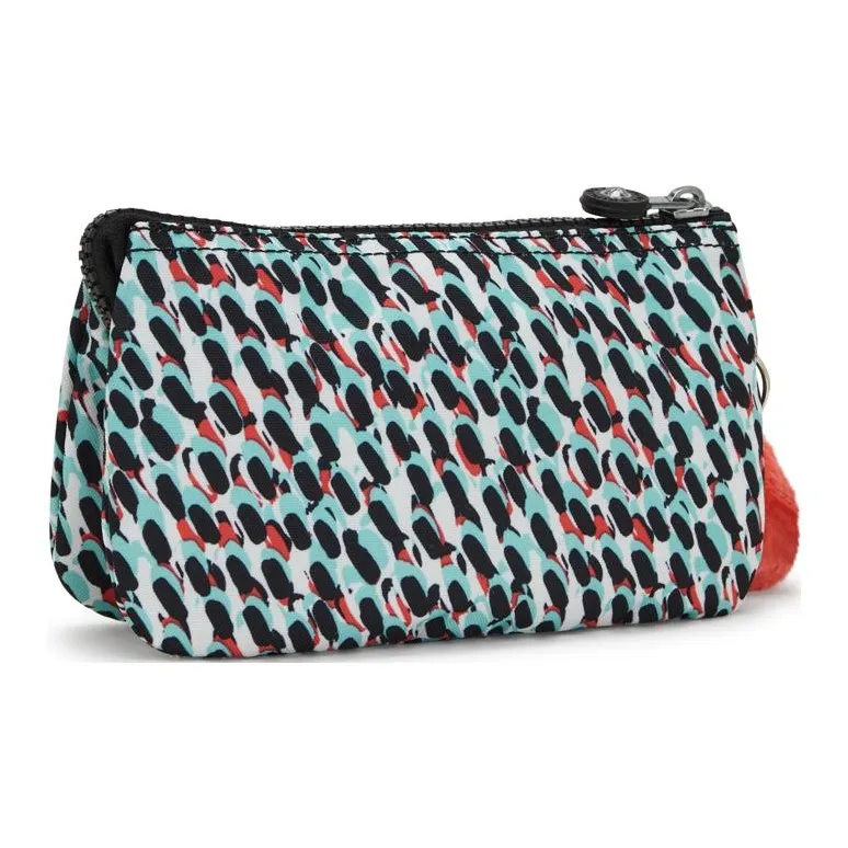 Kipling Recycled Polyester Wallet Storage Bag, Clutch Large Size Women's Black & Blue & Multicolor-2