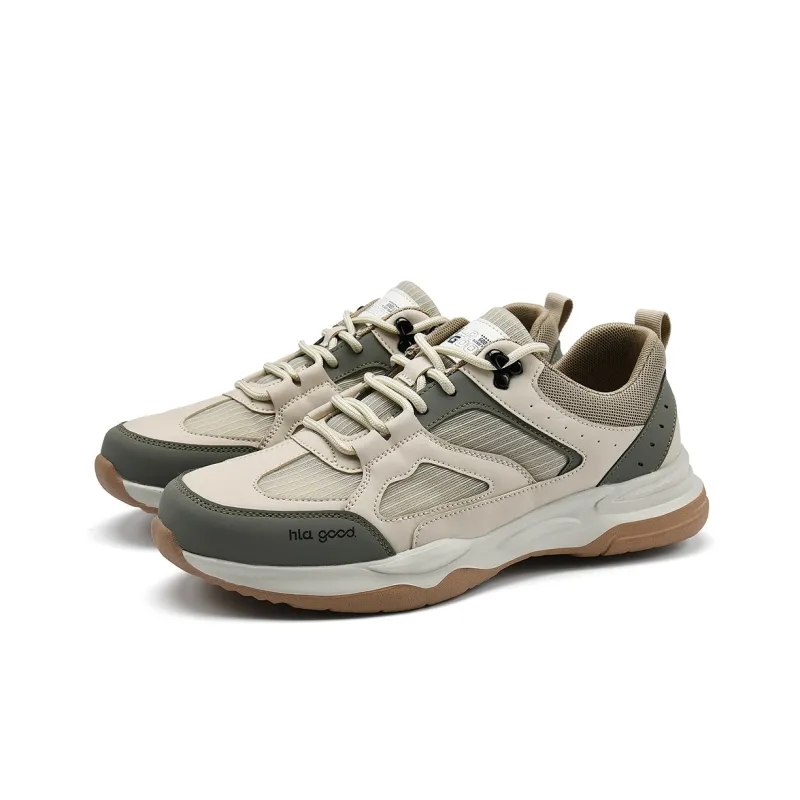 HLA Trendy Patchwork Breathable Athletic Shoes With Height Increase Wear-Resistant Versatile Casual Shoes Men's-8