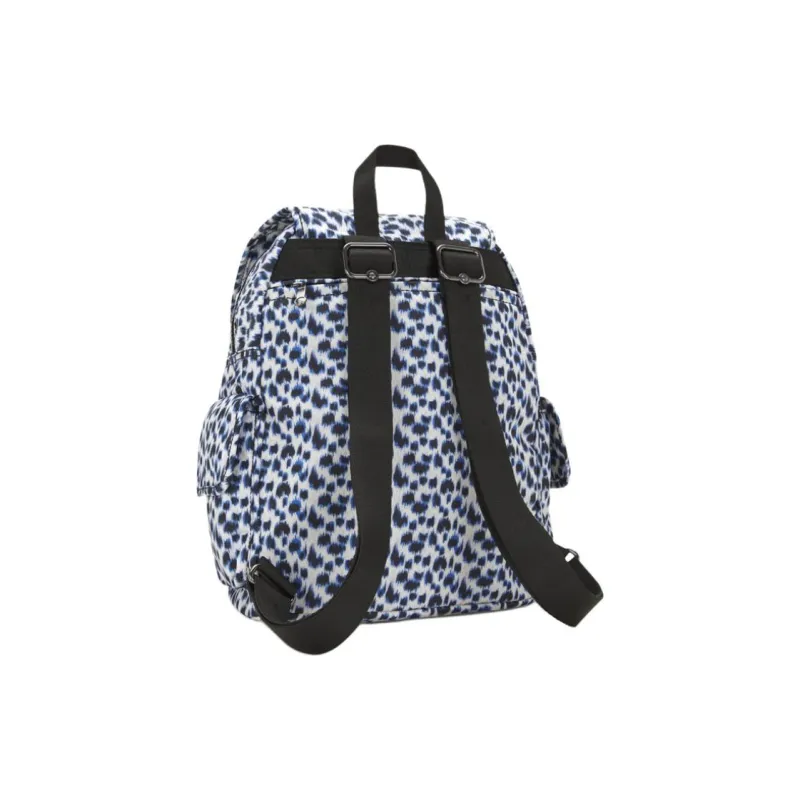 Kipling Recycled Polyester Backpack Small Size Women's Curious Leopard-2
