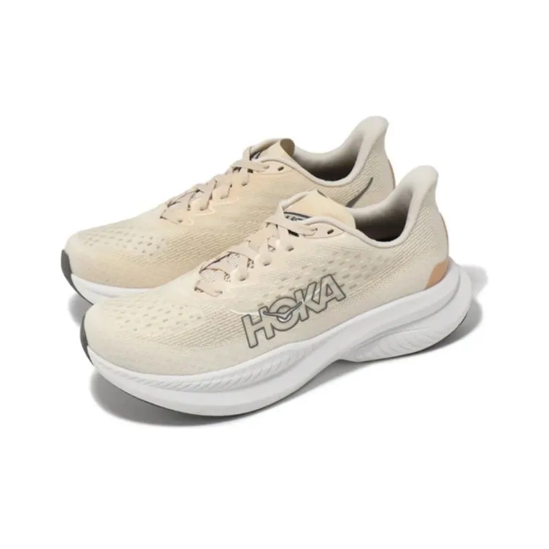 HOKA ONE ONE MACH 6 Cushioning Wear-Resistant Low-Top Running Shoes Unisex Egg Wine-2