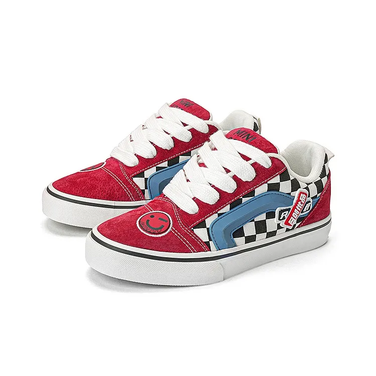 MINISO Skateboard Shoes Unisex Classic Red Blue-2