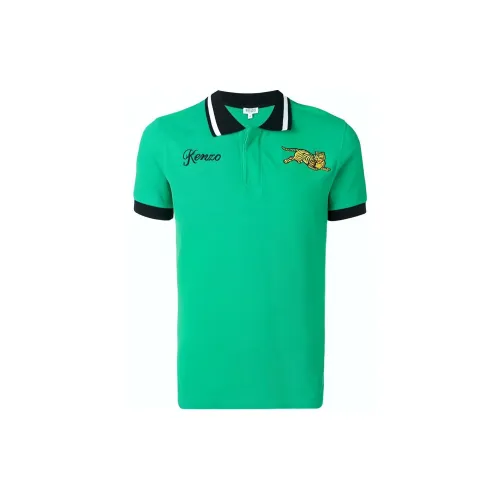 KENZO Polo Shirts Men Green