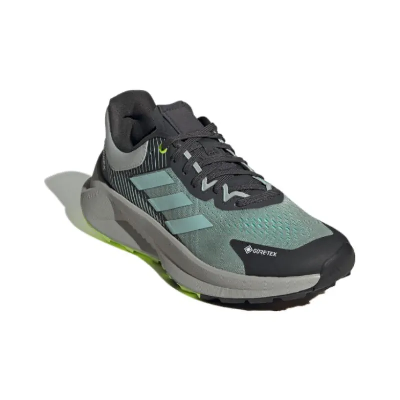 Adidas Terrex Soulstride Flow Gore Tex Wonder Silver Semi Flash Aqua Lucid Lemon Women's-1