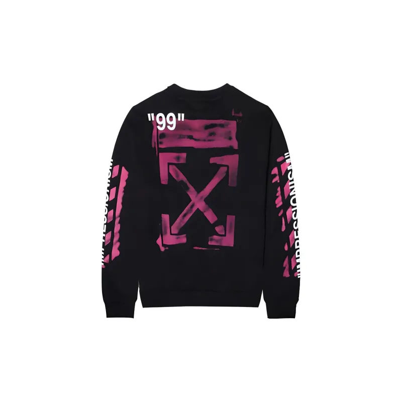 OFF WHITE Impressionism' Diag Stencil Sweatshirt-1