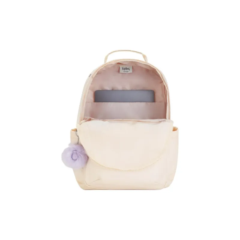 Kipling Polyester Backpack Large Size Women's Light Pink-1